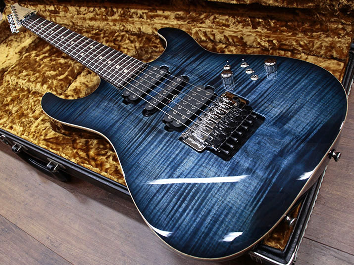 Tom Anderson Drop Top 7strings Artic Blue Burst 2