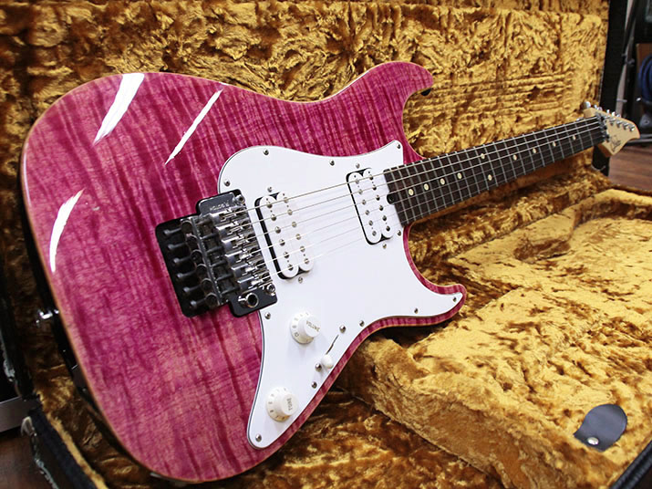 Suhr Pro Series S6 Magenta Pink Stain 1