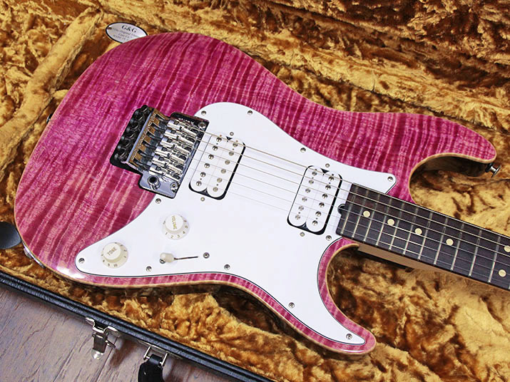 Suhr Pro Series S6 Magenta Pink Stain 2