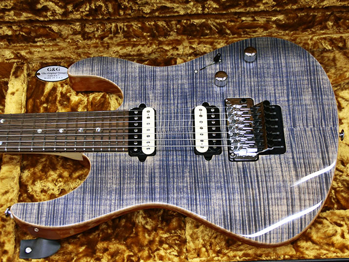 Suhr Modern 7 String Trans Blue Denim Slate ( Custom Line ) 2