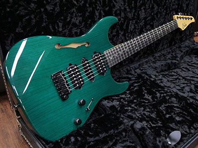 Suhr Standard Trans Teal Ebony Fingerboard