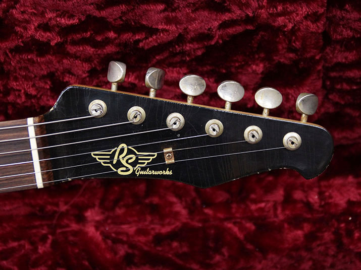 RS Guitarworks Tee Vee Fat Black Matching Head Road Warrior 7