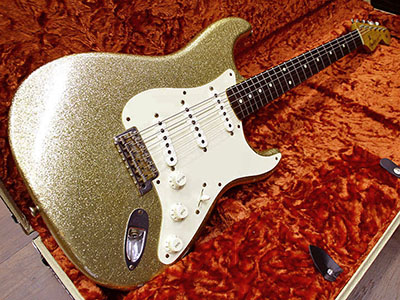 Fender Custom Shop Master Built 1959 Stratocaster Relic Brazilian Rosewood Gold Silver Sparkle by Greg Fessler