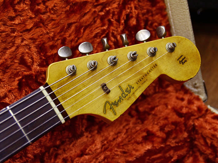 Fender Custom Shop Master Built 1959 Stratocaster Relic Brazilian Rosewood Gold Silver Sparkle by Greg Fessler 6