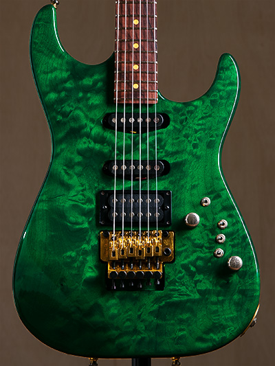 Tom Anderson Grand AM 1P Quilt Body&Birdseye Neck Translucent Green 