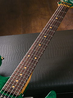 Tom Anderson Grand AM 1P Quilt Body&Birdseye Neck Translucent Green  指板 サムネイル