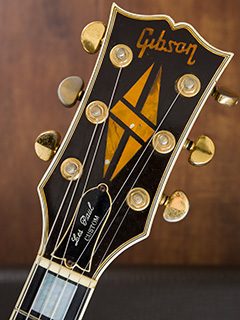 Gibson Les Paul Custom '76 Black  ヘッド正面 サムネイル