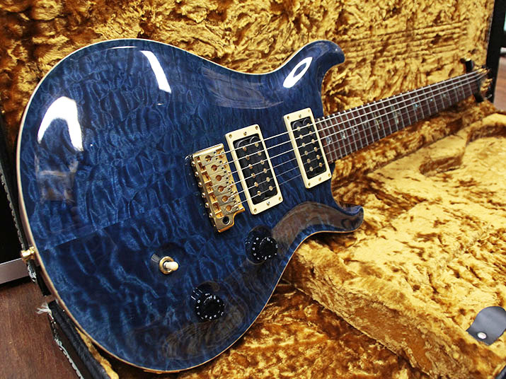 Paul Reed Smith(PRS) Custom 24 Artist Package Quilt Whale Blue 1