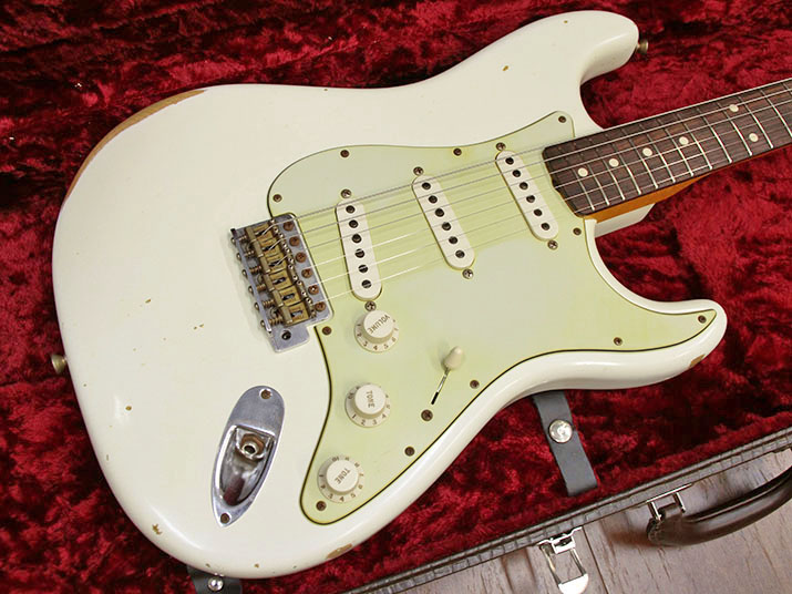 Fender Custom Shop 1960 Stratocaster Relic Vintage Olympic White 2