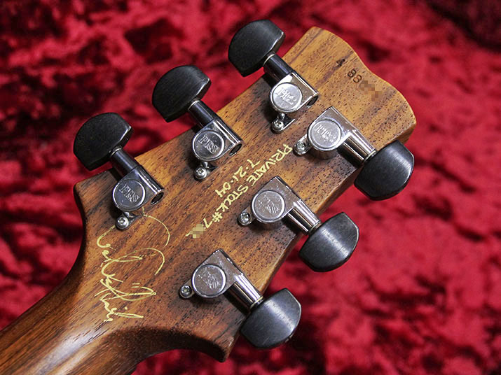 Paul Reed Smith(PRS) Private Stock Santana II Natural Brazilian Fingerboard and Headstock Veneer 8