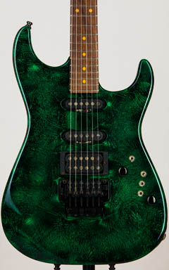 Tom Anderson Pro Am Green & Black Bowling Ball ボディー正面 サムネイル