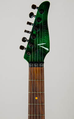 Tom Anderson Pro Am Green & Black Bowling Ball ヘッド正面 サムネイル