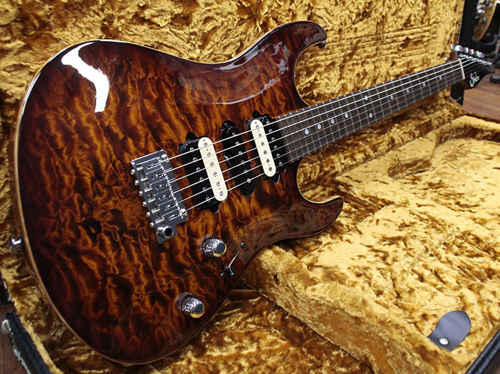 Suhr Modern Carve Top Bengal Burst Brazilian Fingerboard 1