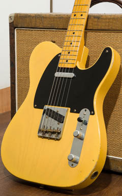 Fender Custom Shop 1951 Nocaster Relic Butterscotch Blonde 2009 ボディー正面 サムネイル
