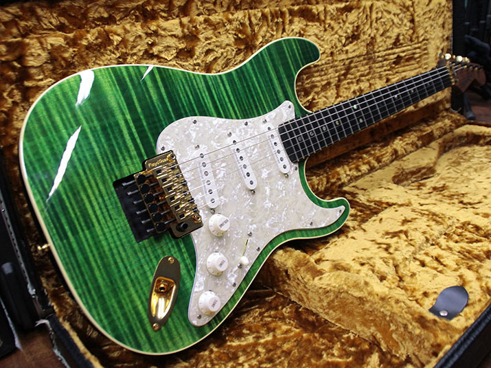 Warmoth Custom Stratocaster Trans Green 1
