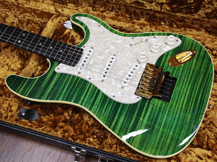 Warmoth Custom Stratocaster Trans Green 2