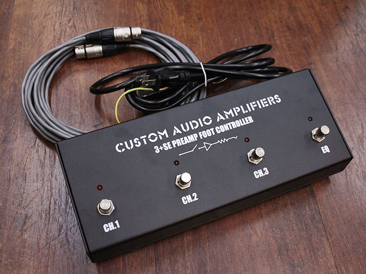 Custom Audio Amplifiers 3+SE Tube Guitar Preamp with Foot Controller & FRP Case 4