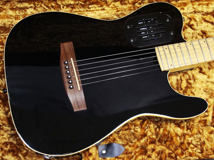 Godin Acousticaster Series Tele 6 Black 2