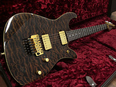 Crews Maniac Sound Ab's 6 String Root Beer with Bare Knuckle Pickups The Mule Humbucker