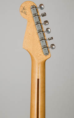 Fender Custom Shop Master Built 1955 Stratocaster Relic by Greg Fesler White Blonde 2011 ヘッド裏面 サムネイル