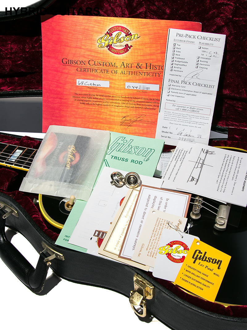 Gibson Custom Shop 1968 Les Paul Custom JS Authentic Ebony Black 2004 13