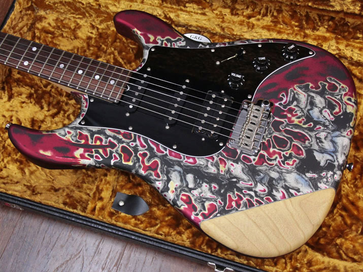 James Tyler Studio Elite Burning Water Limited 2009 Matching Headstock 2