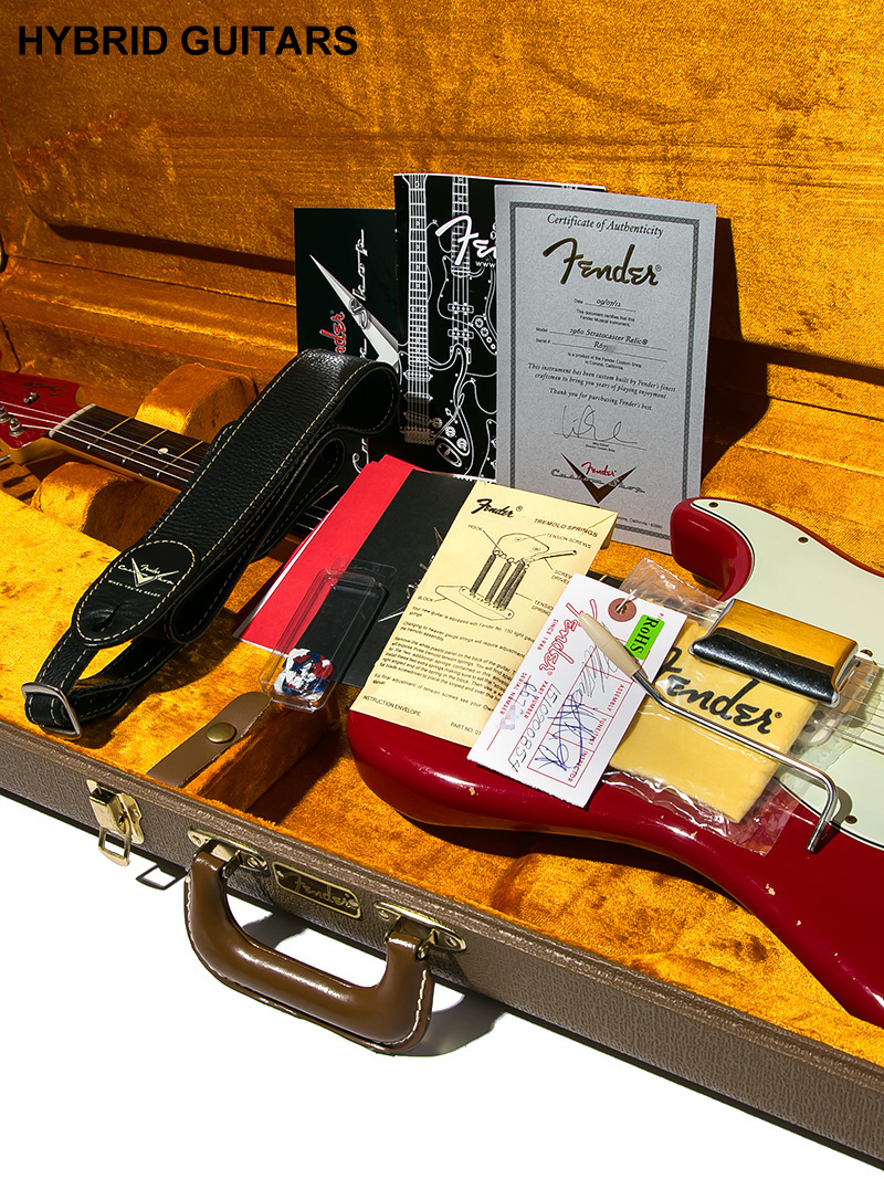 Fender Custom Shop 1960 Stratocaster Relic Dakota Red Matching Head 13