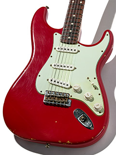 Fender Custom Shop 1960 Stratocaster Relic Dakota Red Matching Head ボディー正面 サムネイル