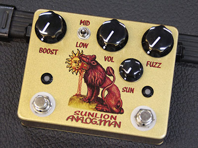 Analogman Sunlion low Gain Vintage Germa with DC & Side Jack