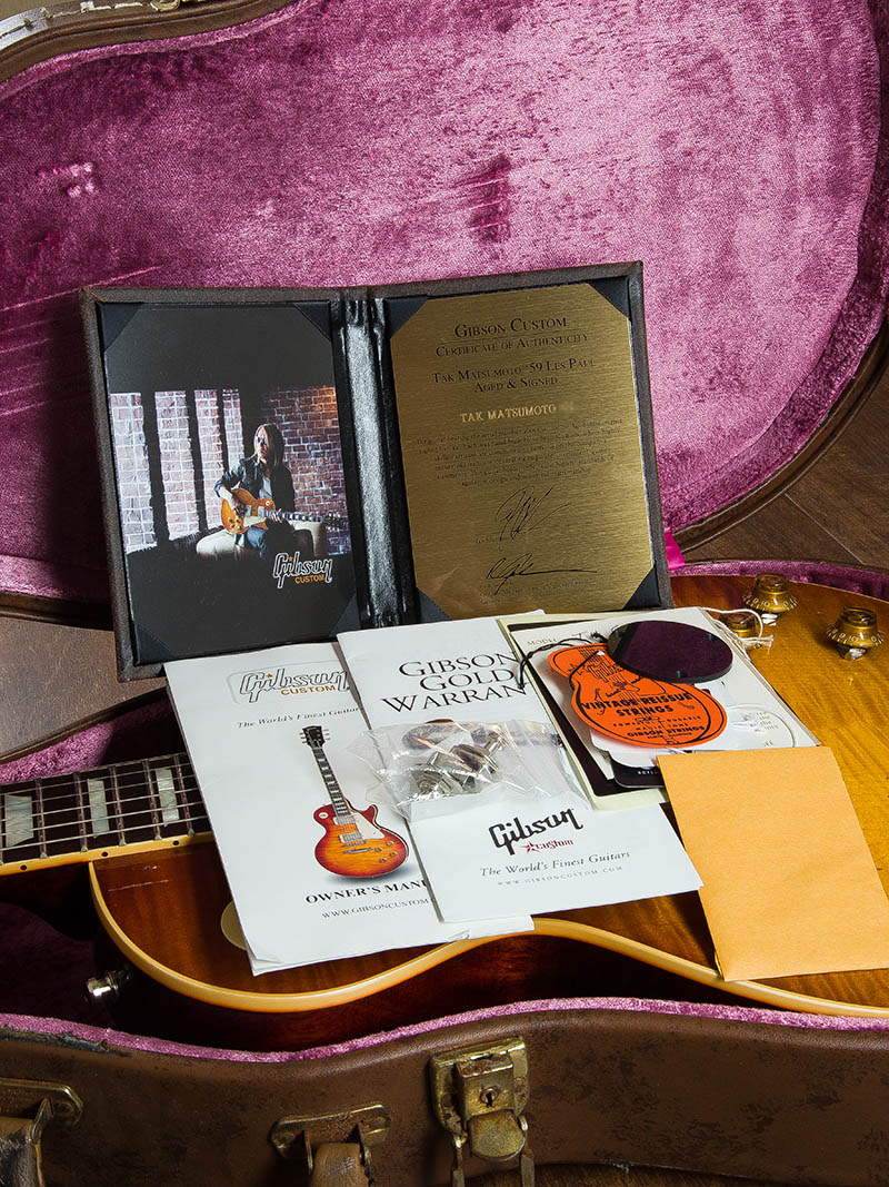 Gibson Custom Shop Tak Matsumoto 1959 Les Paul Aged & Signed 11