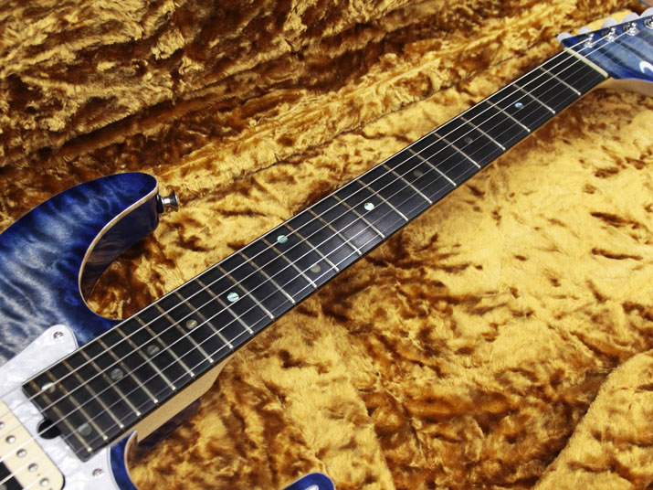 T's Guitars DST-Pro 24 Selected Quilt Whale Blue Burst 5