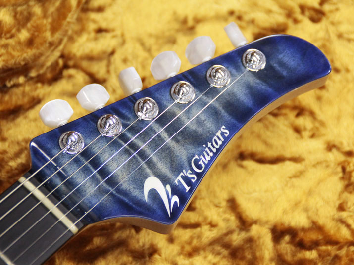 T's Guitars DST-Pro 24 Selected Quilt Whale Blue Burst 6