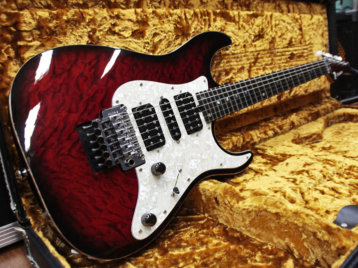 T's Guitars DST-Pro 24 Quilt Fire Burst 1