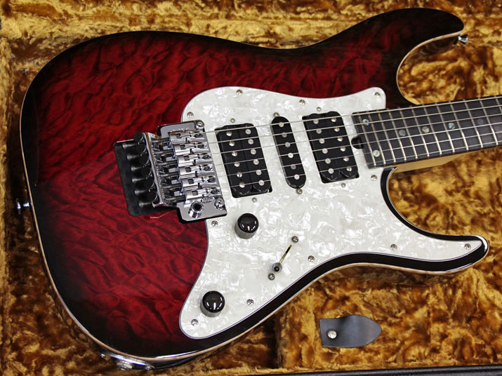 T's Guitars DST-Pro 24 Quilt Fire Burst 2