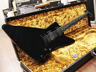 Epiphone Custom Shop Limited Edition 1984 Explorer EX Ebony EMG Pickup