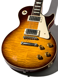 Gibson Custom Shop Hand Select Historic Collection 1958 Les Paul Figured VOS Kindred Burst Fade 2014 ボディー正面 サムネイル