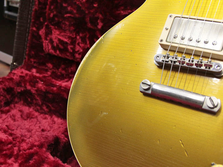Gibson Custom Shop Hand Select Historic Collection 1957 Les Paul Standard Reissue Heavily Aged Antique Gold 2014 5