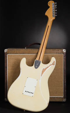 Fender Custom Shop MBS 1972 Stratocaster Heavy Relic Olympic White Master Built by Dale Wilson 全体裏面 サムネイル