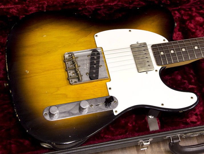 Fender Custom Shop Limited Esquire Relic with Fender '69 Telecaster Neck Convertion Faded 3 Tone Sunburst 3