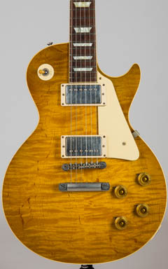 Gibson Custom Shop Historic Select 1959 Les Paul Reissue Heavy Aged Green Lemon ボディー正面 サムネイル