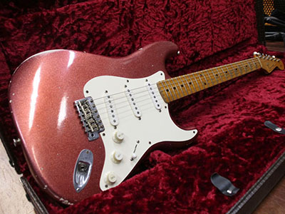 Scoop Creation Works Stratocaster Type Aged Burgundy Mist Metallic