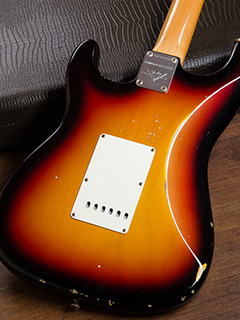 Fender Custom Shop Limited MBS 1960 Stratocaster Relic 3TS Brazilian Rosewood(BZF) Fingerboard Master Built by Dennis Galuszka ボディー裏面 サムネイル