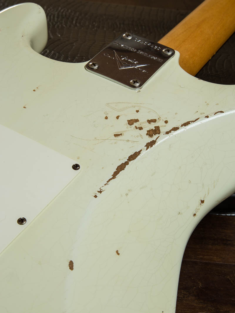 Fender Custom Shop Limited Master Built 1960 Stratocaster Relic O.White Brazilian Rosewood by Dennis Galuszka 17