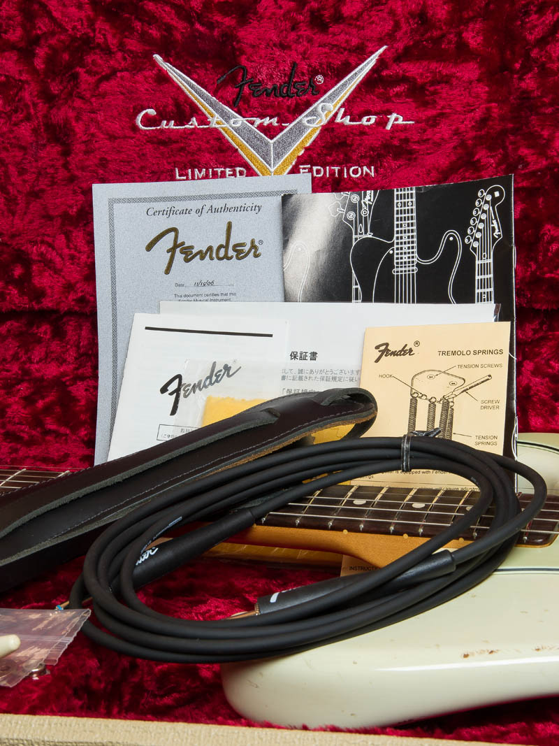 Fender Custom Shop Limited Master Built 1960 Stratocaster Relic O.White Brazilian Rosewood by Dennis Galuszka 19