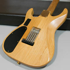 Warmoth Stratocaster Type Flame KOA  with Tom Anderson Pickups ボディー裏面 サムネイル