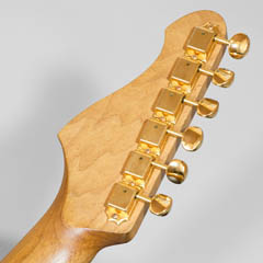 Warmoth Stratocaster Type Flame KOA  with Tom Anderson Pickups ヘッド裏面 サムネイル