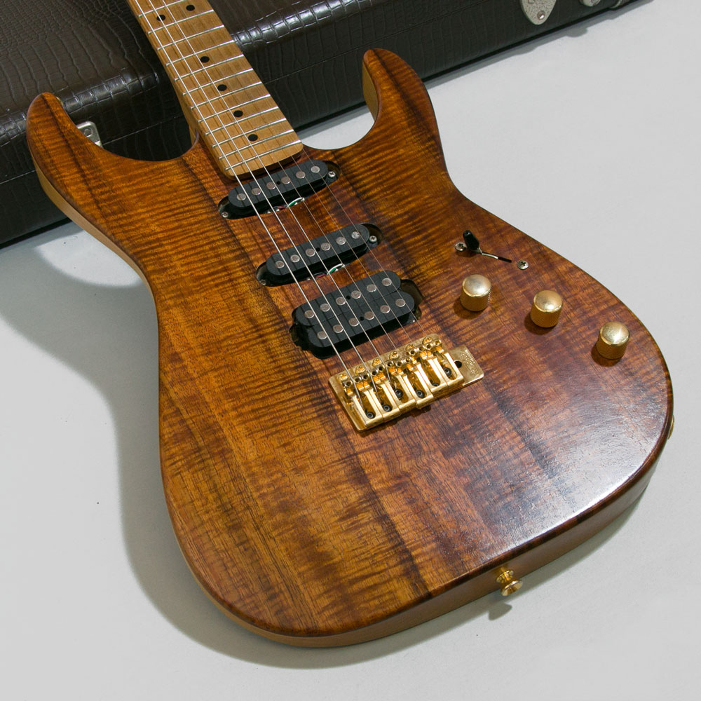 Warmoth Stratocaster Type Flame KOA  with Tom Anderson Pickups 9