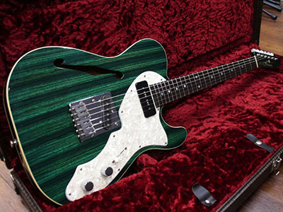 Freedom Custom Guitar Research Green Pepper Trans Green