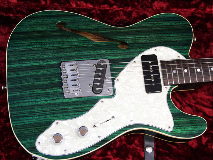 Freedom Custom Guitar Research Green Pepper Trans Green 2
