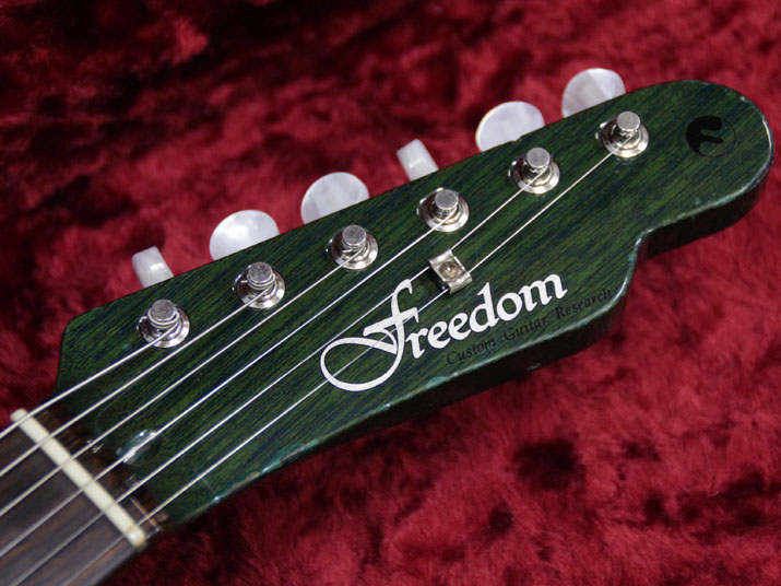 Freedom Custom Guitar Research Green Pepper Trans Green 7